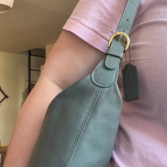 OCEAN AQUA COSTA RICA VINTAGE COACH SOHO BUCKET BAG 4148 - Picture 9 of 15